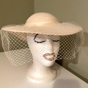 Beautiful Lt. Ivory Wool Sonni of S. F. Church Dress Hat